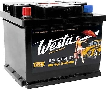 Фото Westa Pretty Powerful 50 Ah EN420 (1) L (4822023501427, WPP501)