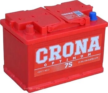 Фото CRONA Optimum 75 Ah EN700 (1) L