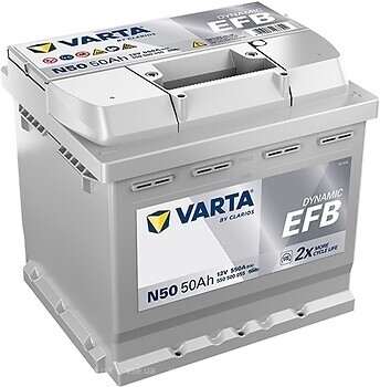 Фото Varta Dynamic EFB 50 Ah EN550 (N50) (550500055)