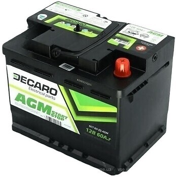 Фото Decaro AGM Start-Stop 60 Ah EN680 (0) R