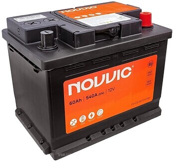 Фото Novvic 60 Ah EN540 (0) R (JP0600, 0400792)