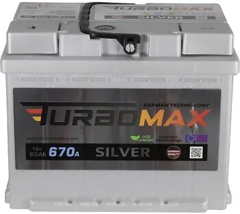 Фото Turbomax Silver 65 Ah Euro EN670 (1) L (TM60A600L)