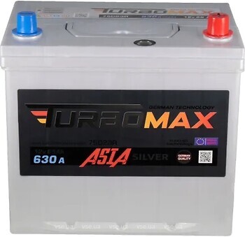 Фото Turbomax Silver Asia 65 Ah Euro EN630 (0) R (TMA65A630R)