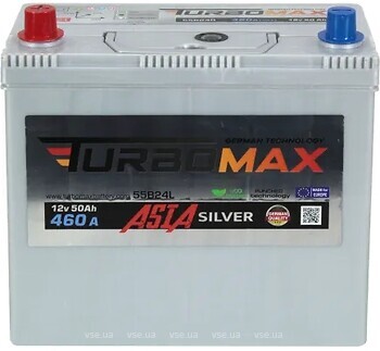 Фото Turbomax Silver Asia 50 Ah Euro EN460 (1) L (TMA60A530L)