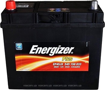 Фото Energizer Plus 45 Ah (EP45JX, 545158033)