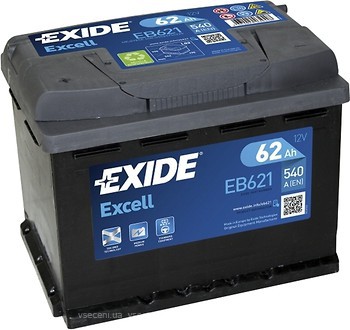 Фото Exide Excell 62 Ah (EB621)