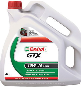 Фото Castrol GTX 10W-40 A3/B4 4 л