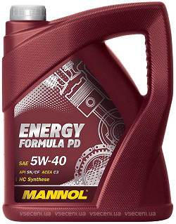Фото Mannol Energy Formula PD 5W-40 5 л