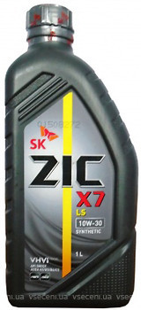 Фото ZIC X7 LS 10W-30 1 л