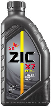 Фото ZIC X7 FE 0W-30 1 л