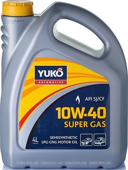 Фото Yuko Super Gas 10W-40 4 л