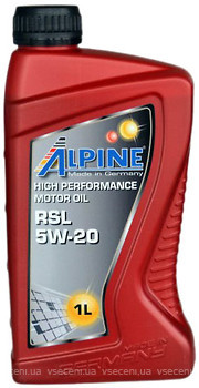 Фото Alpine RSL 5W-20 1 л