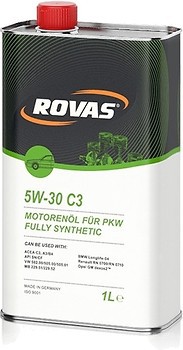 Фото Rovas C3 5W-30 1 л