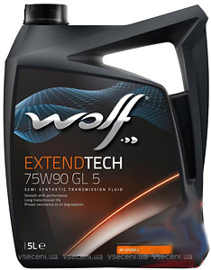 Фото Wolf ExtendTech 75W-90 GL-5 5 л (8303500)