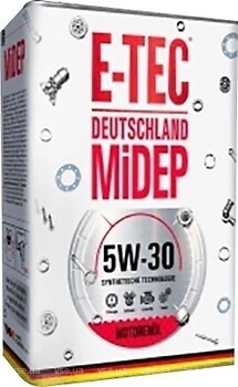 Фото E-Tec 5W-30 4 л
