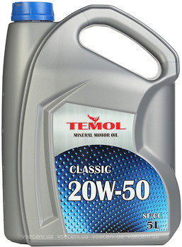 Фото Temol CLASSIC SAE 20W–50 5 л