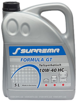 Фото Suprema Formula GT 10W-40 HC 5 л