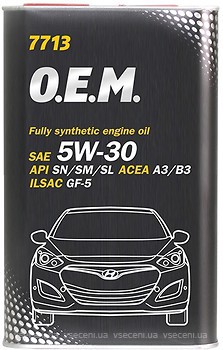 Фото Mannol 7713 O.E.M. for Hyundai Kia 5W-30 1 л (MN7713-1ME)