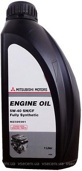 Фото Mitsubishi Engine Oil SN/CF 5W-40 (MZ320361) 1 л