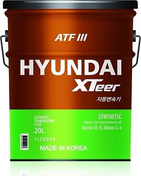 Фото Hyundai XTeer ATF 3 20 л (1120006)