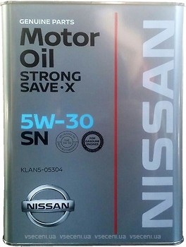 Фото Nissan Strong Save X 5W-30 SN (KLAN5-05304) 4 л