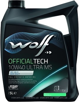 Фото Wolf OfficialTech Ultra 10W-40 MS 5 л (8307317)