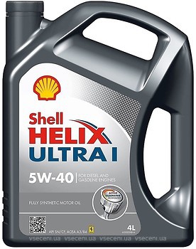 Фото Shell Helix Ultra L 5W-40 4 л