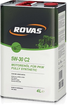 Фото Rovas C2 5W-30 5 л