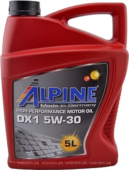 Фото Alpine DX1 5W-30 5 л (0101662)
