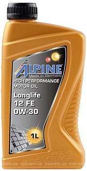 Фото Alpine Longlife 12 FE 0W-30 1 л (0101481)