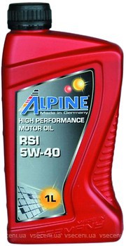 Фото Alpine RSI 5W-40 1 л