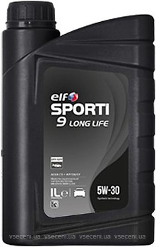 Фото Elf Sporti 9 Long Life 5W-30 1 л (208445/214257)