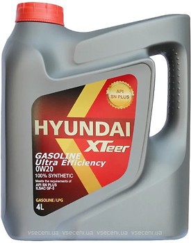 Фото Hyundai XTeer Gasoline Ultra Efficiency 0W-20 4 л (1041121)