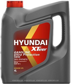 Фото Hyundai XTeer Gasoline Ultra Protection 5W-50 Api SN 4 л (1041129)