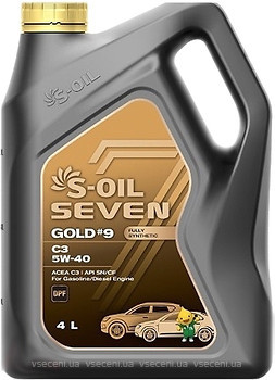 Фото S-Oil Seven Gold #9 C3 5W-40 4 л