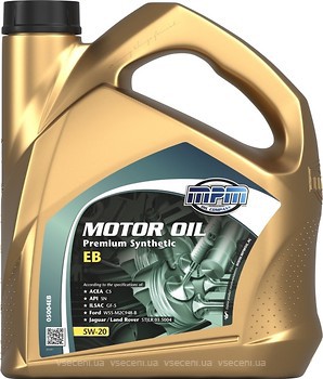 Фото MPM Motor Oil Premium Synthetic Eco Boost 5W-20 4 л (05004EB)