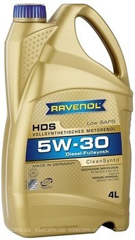 Фото Ravenol HDS Hydrocrack Diesel Specific SAE 5W-30 4 л