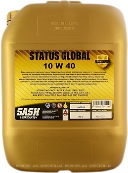 Фото SASH Lubricants Status Global 10W-40 20 л (100203)