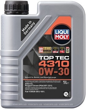 Фото Liqui Moly Top Tec 4310 0W-30 1 л (2361)