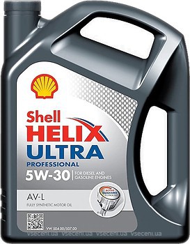 Фото Shell Helix Ultra Professional AV-L 5W-30 5 л