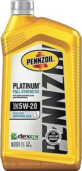 Фото Pennzoil Platinum Full Synthetic 5W-20 0.946 л