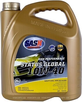 Фото SASH Lubricants Status Global 10W-40 5 л (100204)