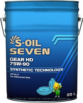 Фото S-Oil Seven Gear HD 75W-90 20 л