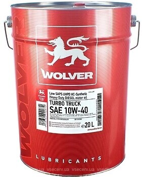 Фото Wolver Turbo Truck 10W-40 20 л (4260360941870)