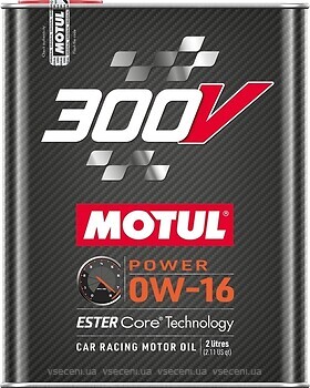 Фото Motul 300V Power 0W-16 2 л (826102/110855)