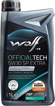Фото Wolf OfficialTech 5W-30 C3 SP Extra 1 л (1049358)