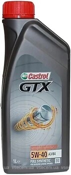 Фото Castrol GTX 5W-40 A3/B4 1 л (15E62B)