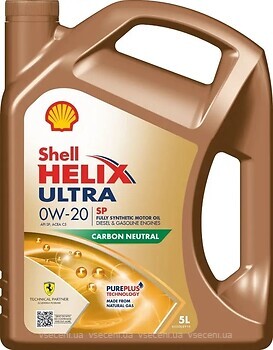Фото Shell Helix Ultra SP 0W-20 5 л