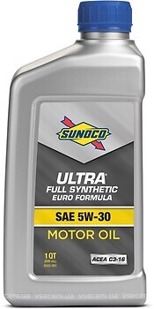 Фото Sunoco Ultra Full Synthetic Euro Formula 5W-30 0.946 л (6503001)