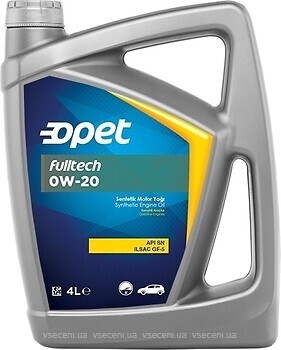 Фото Opet Fulltech 0W-20 4 л (601370953)